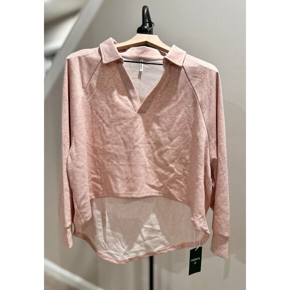 HALARA Tops - NWT Halara Polo V-Neck High-Low Top